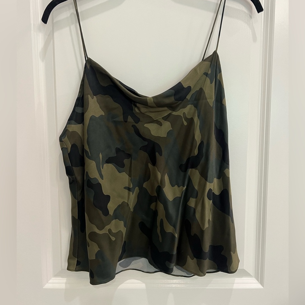 Alice + Olivia Green Crop Camisole